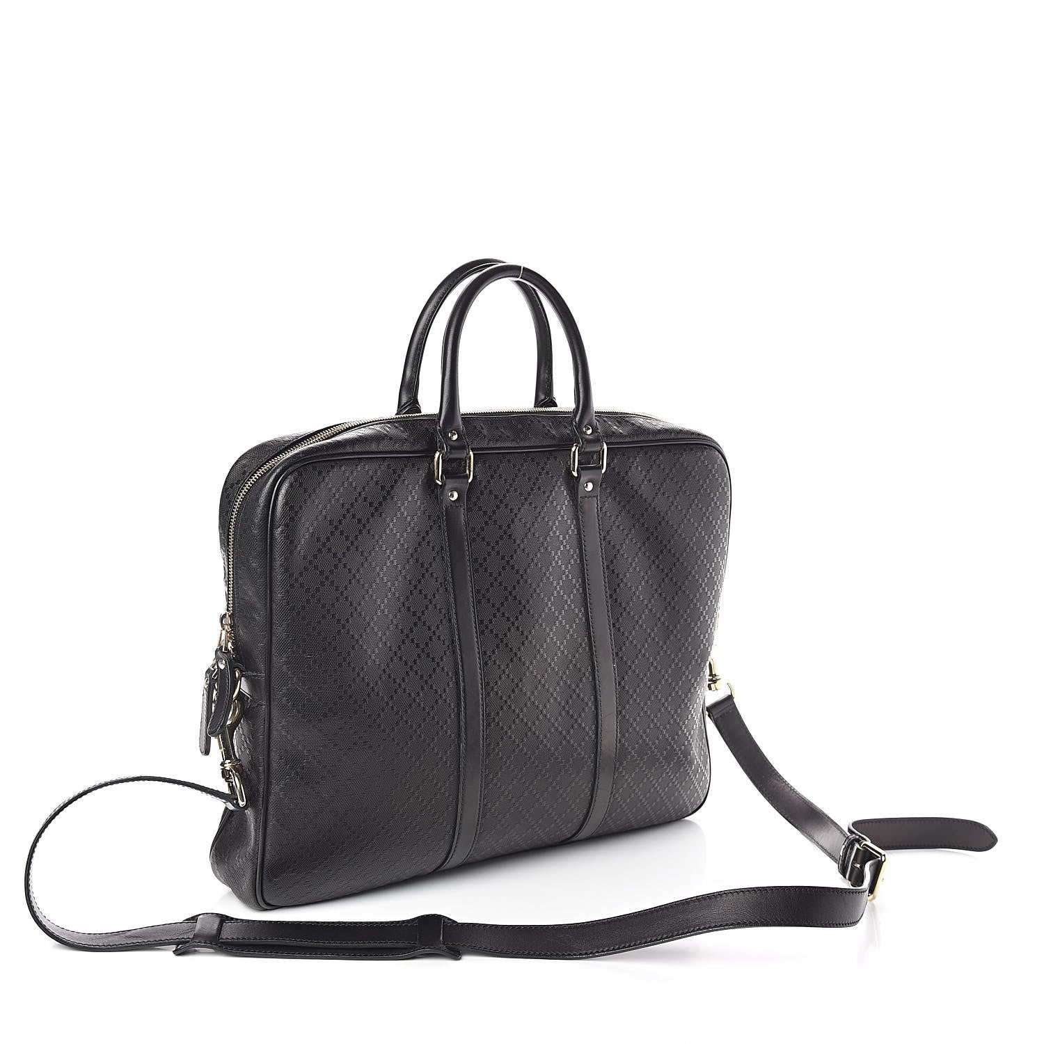 Gucci Diamante Signature Briefcase Black 3 of 9
