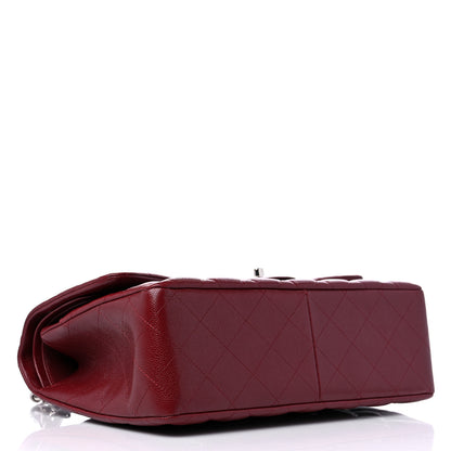 Chanel Caviar Quilted Jumbo Double Flap Dark Red 4 of 12