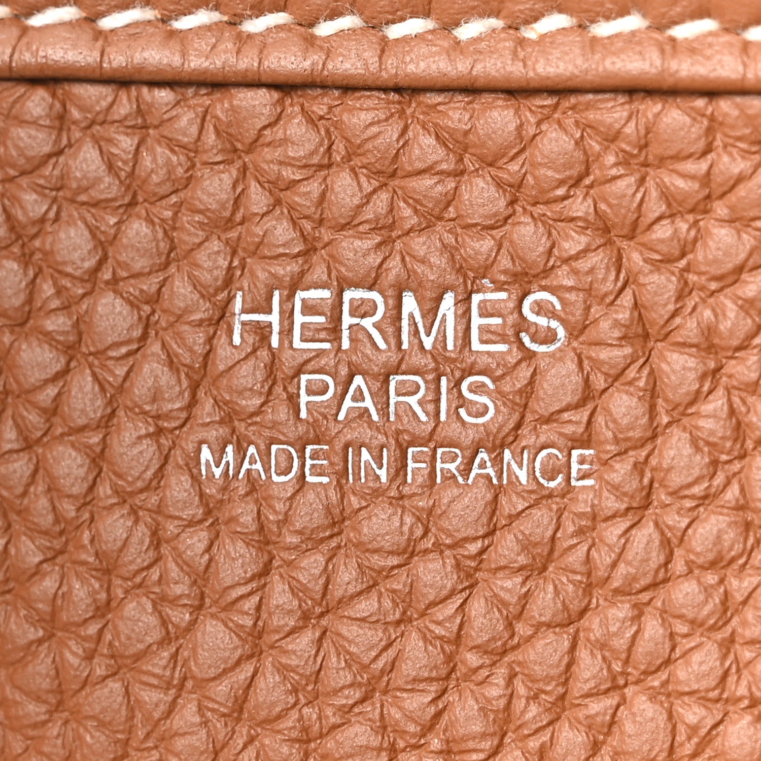 Hermes Taurillon Clemence Evelyne III PM Gold 6 of 10