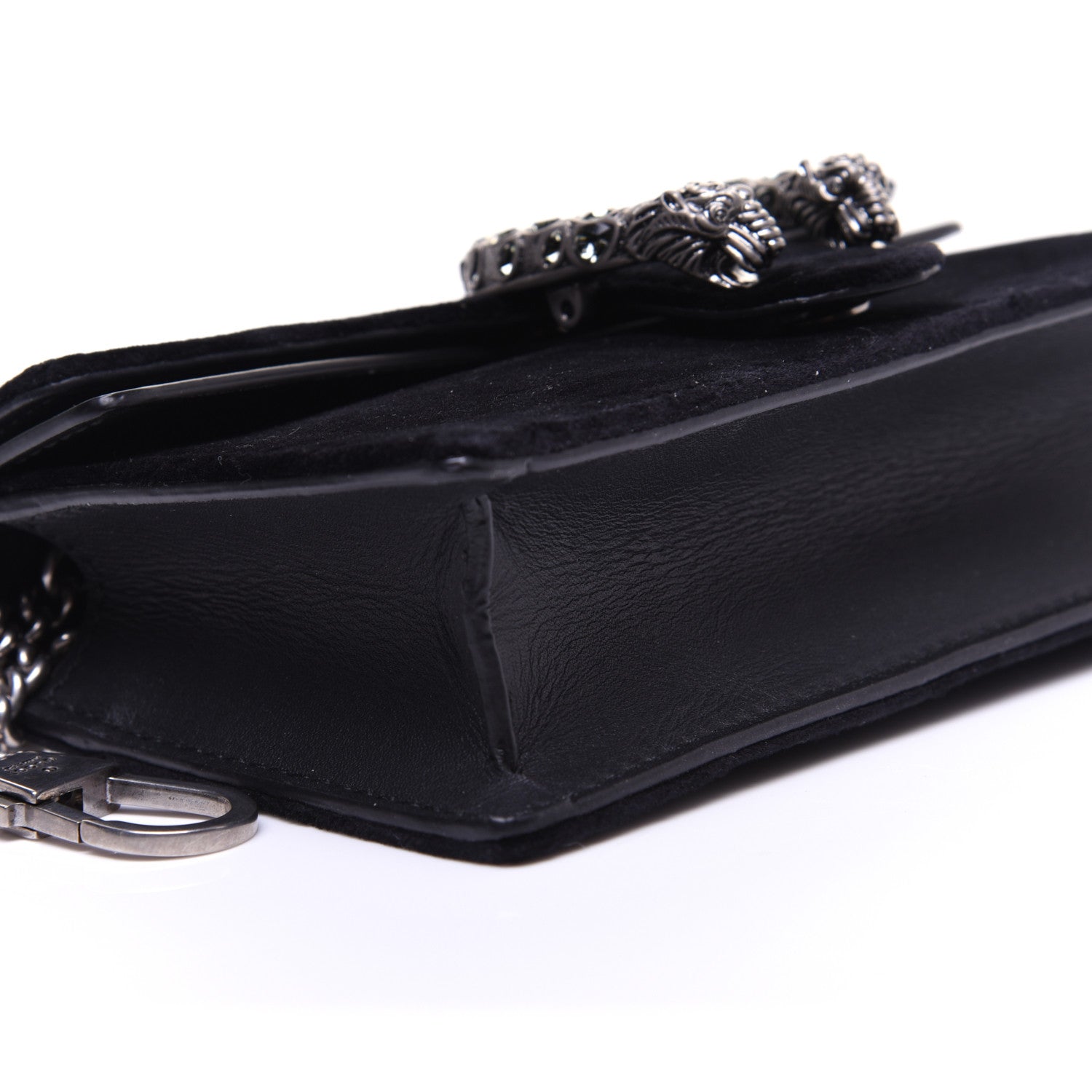 Gucci Velvet Super Mini Dionysus Shoulder Bag Black 6 of 13