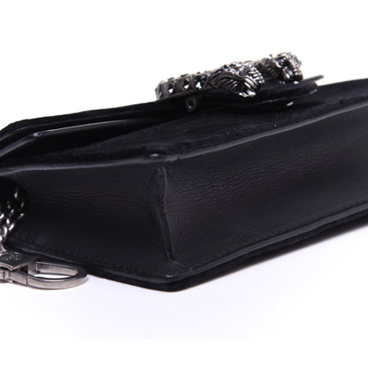Gucci Velvet Super Mini Dionysus Shoulder Bag Black 6 of 13