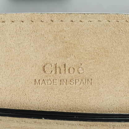 Chloe Calfskin Pony Hair Leopard Print Small Faye Shoulder Bag Abstract White 6 of 7