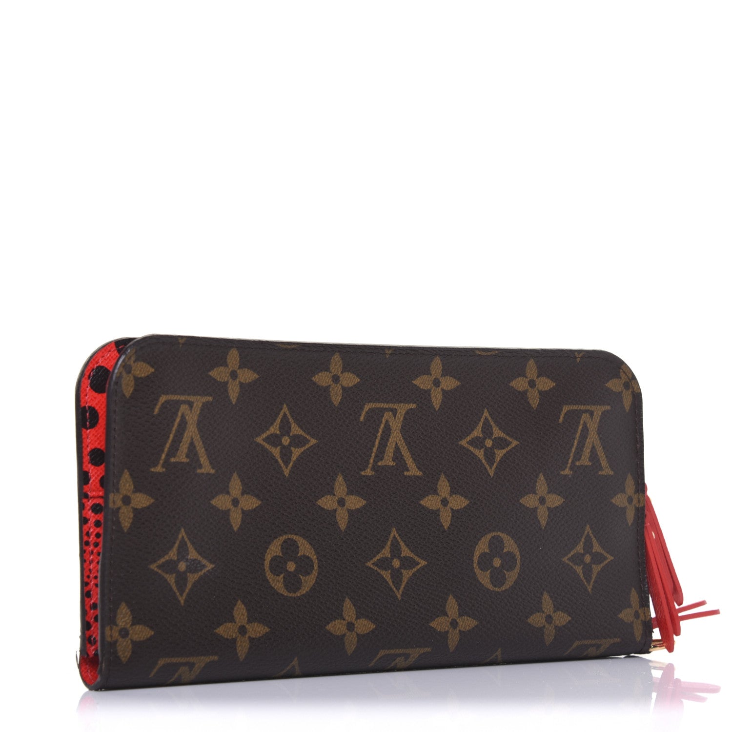 Louis Vuitton Monogram Kusama Waves Insolite Wallet Red 3 of 11