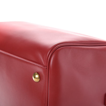 Saint Laurent Calfskin Classic Duffle 6 Red 10 of 11