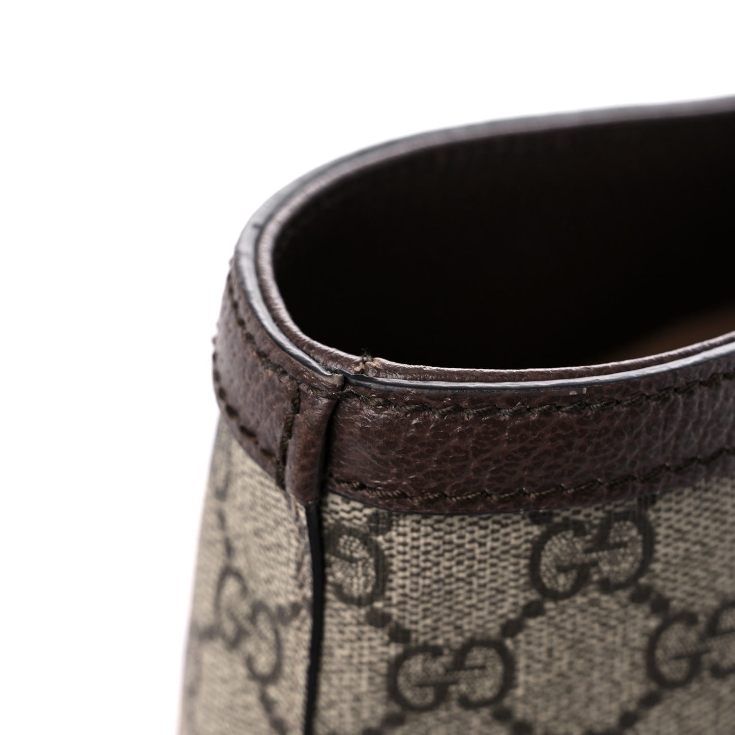 GG Supreme Monogram Medium Ophidia Shopping Tote Brown