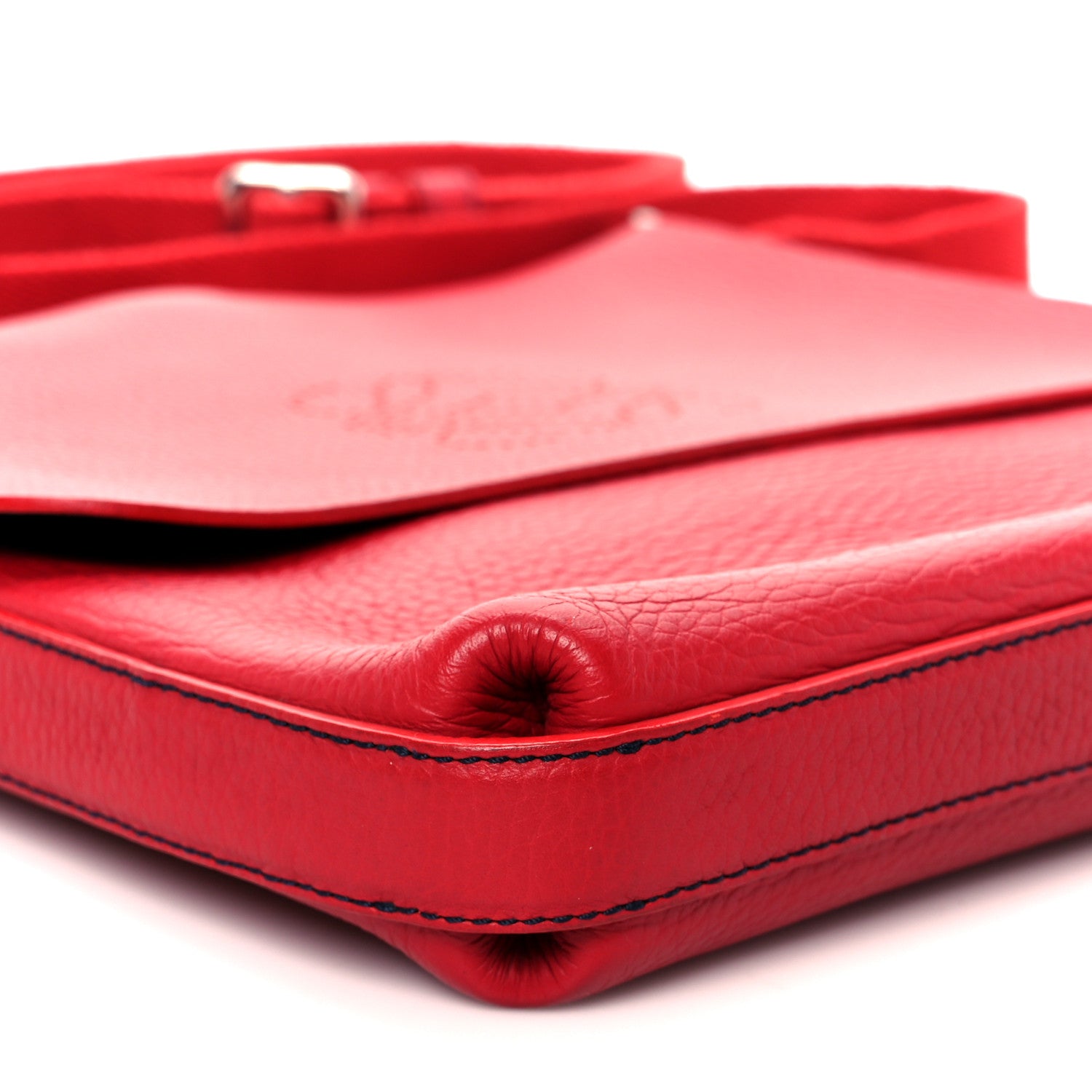 Loewe Soft Grained Calfskin Anagram Messenger Bag Red 8 of 12