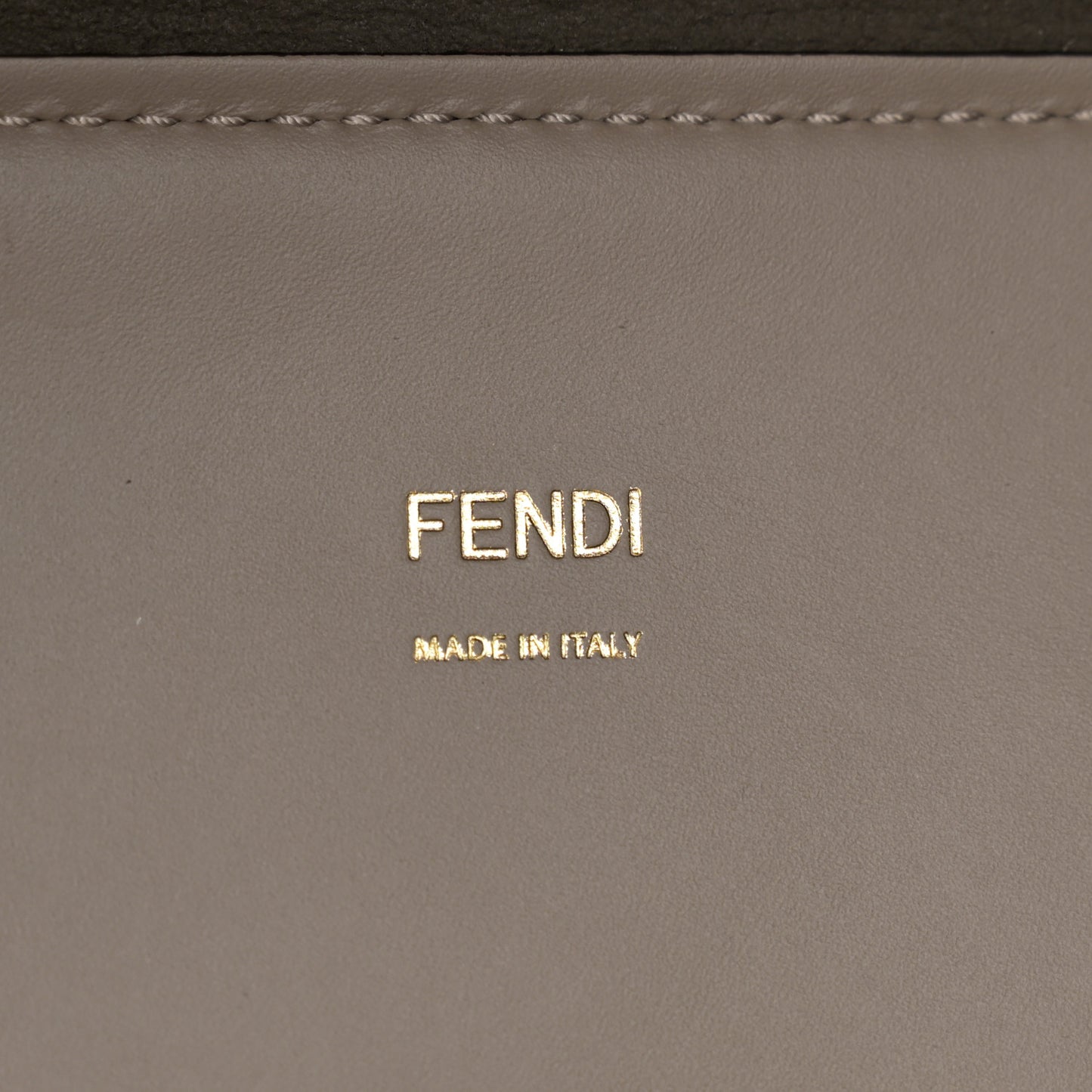Vitello King Ceylon Plexiglass Woven Logo Debossed Medium Fendi Sunshine Shopper Tote Tortora