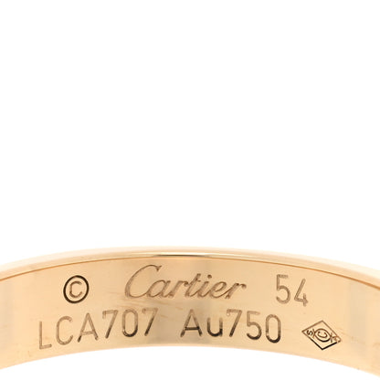 Cartier 18K Yellow Gold 3.5mm LOVE Wedding Band Ring 54 6.75 4 of 5