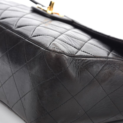 Chanel Lambskin Quilted Jumbo Single Flap Black 19 of 21