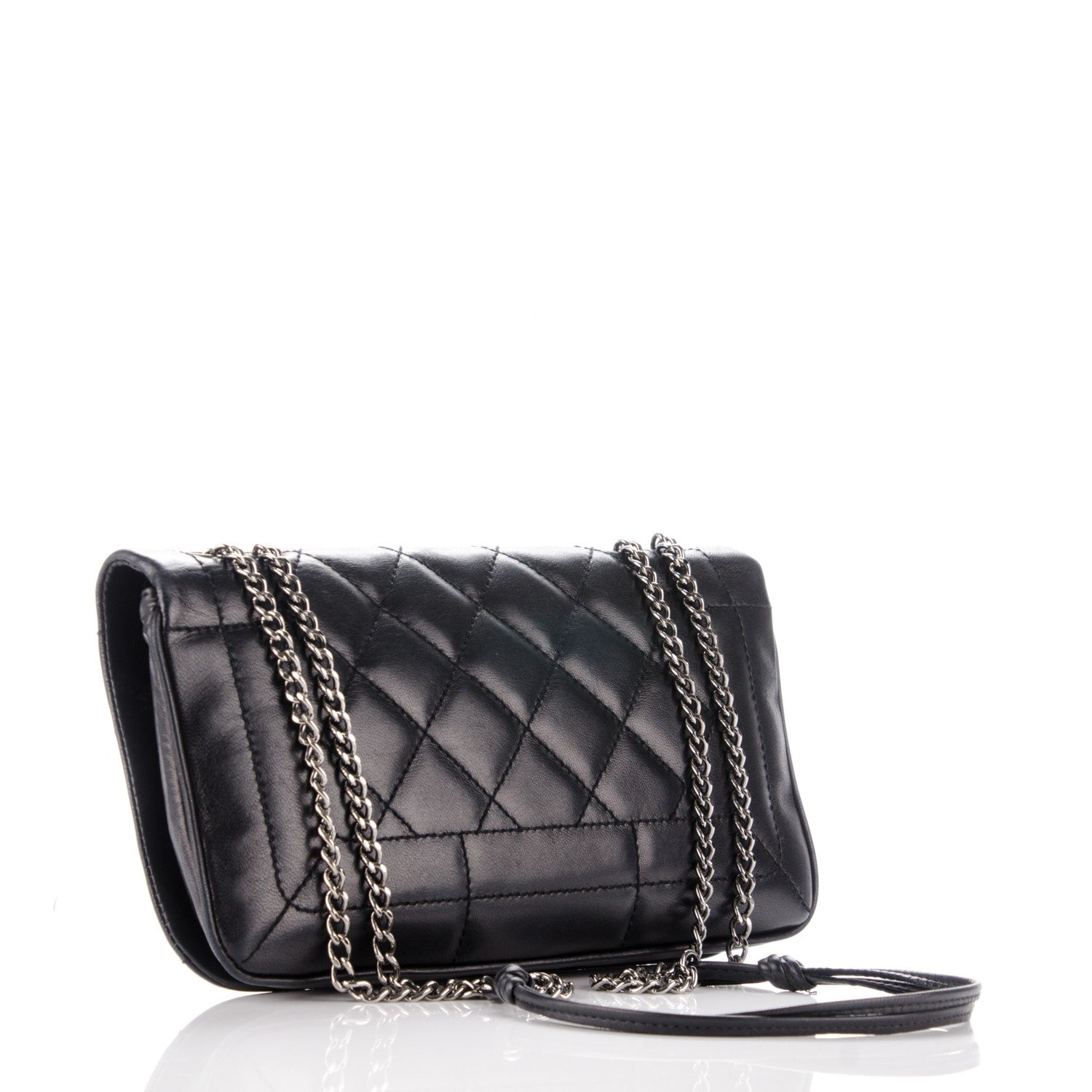 Chanel Lambskin Quilted Shoulder Flap Black 3 of 7