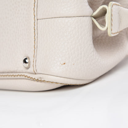 Chanel Calfskin Small Tassel Bowler White 13 of 16