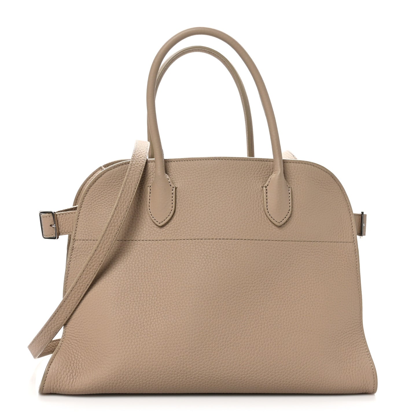 Matte Grained Calfskin Soft Margaux 12 Dark Taupe