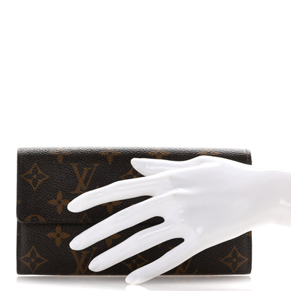 Louis Vuitton Monogram Fleuri Sarah Wallet Rose 2 of 15