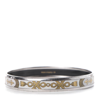 Hermes Enamel Printed Grand Apparat Narrow Bracelet 62 1 of 6