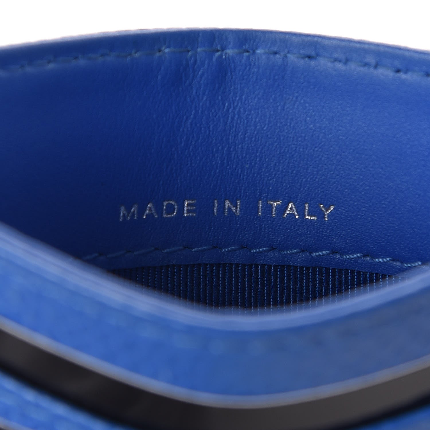 Chanel Caviar Quilted Card Holder Blue 6 of 9