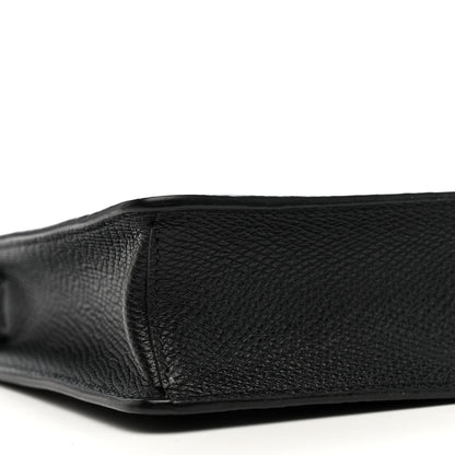 Valentino Garavani Grainy Calfskin VSling Clutch Black 8 of 9