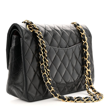 Chanel Lambskin Quilted Medium Double Flap Black 3 of 12