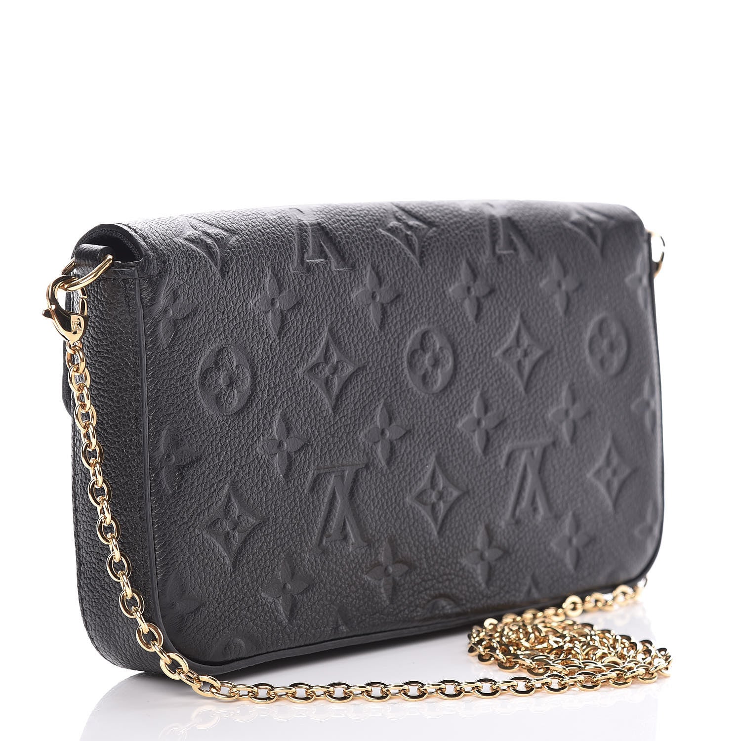 Louis Vuitton Empreinte Pochette Felicie Chain Wallet Black 4 of 12