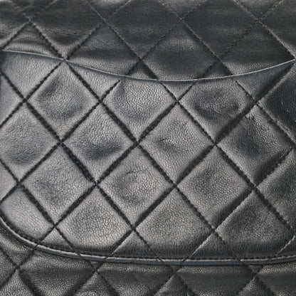 Chanel Lambskin Quilted Medium Double Flap Black 19 of 21