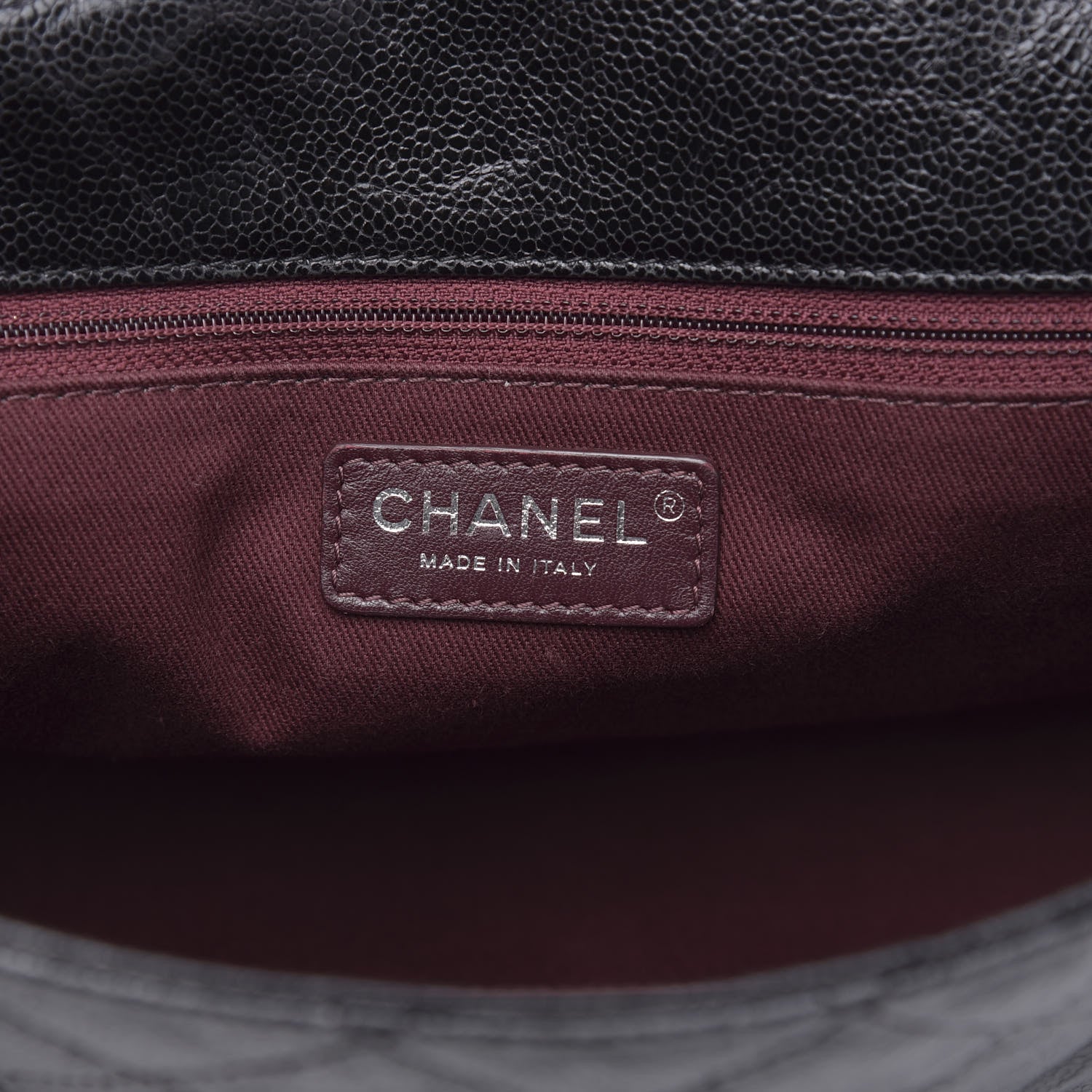Chanel Crumpled Grained Calfskin Jumbo CC Crave Flap Black 6 of 15