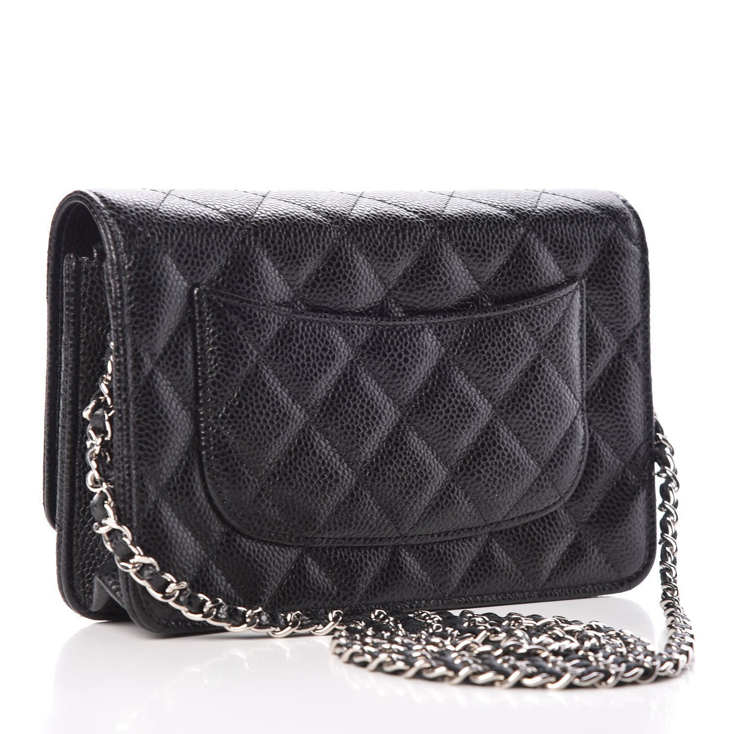 Chanel Caviar Quilted Wallet On Chain WOC Black 3 of 10