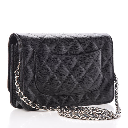 Chanel Caviar Quilted Wallet On Chain WOC Black 3 of 10