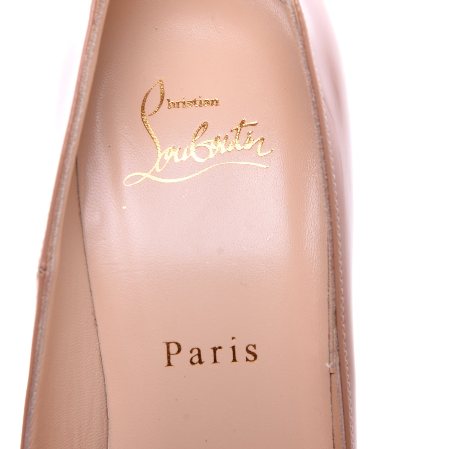 Christian Louboutin Patent So Kate 120 Pumps 37.5 Nude 6 of 10
