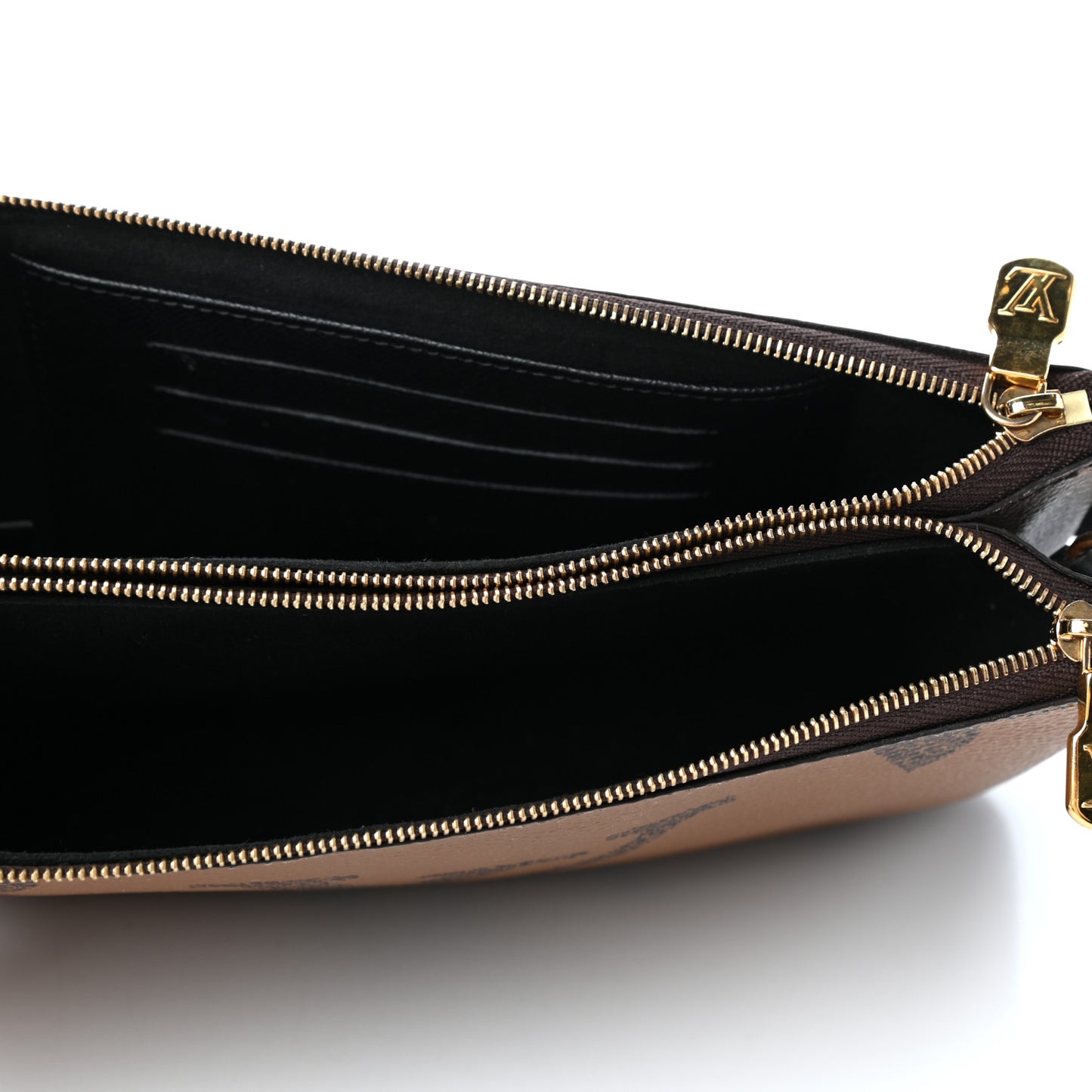 Reverse Monogram Giant Double Zip Pochette