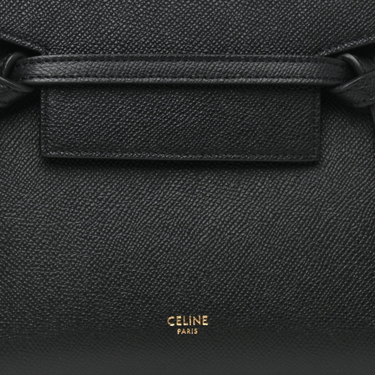 Grained Calfskin Nano Belt Bag Black