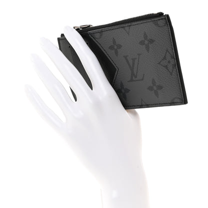 Louis Vuitton Reverse Monogram Eclipse Taiga Coin Card Holder 2 of 6