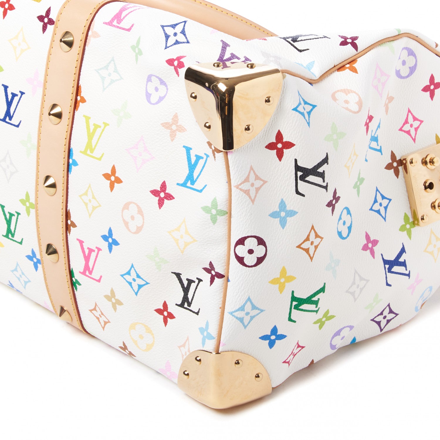 Louis Vuitton Monogram Multicolor Keepall 45 White 5 of 10