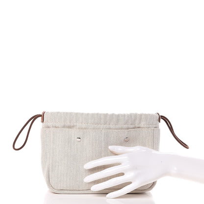Hermes Canvas Barenia Fourbi 20 PM Pouch Naturel Fauve 2 of 10
