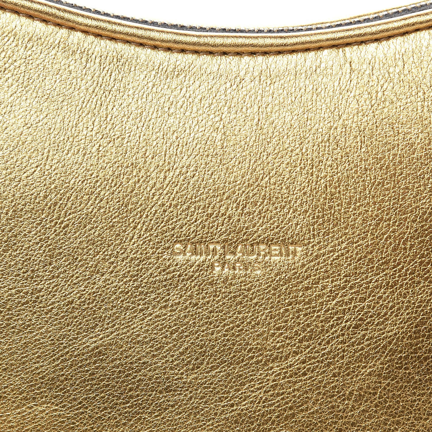 Metallic Calfskin Heart Monogram Crossbody Gold