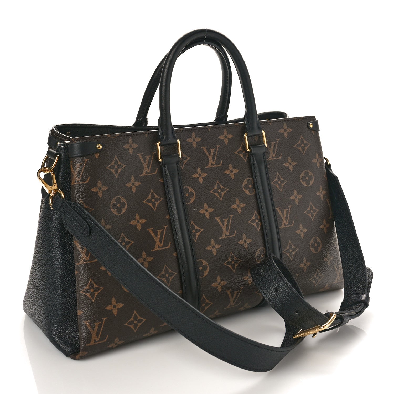 Louis Vuitton Monogram Soufflot MM Black 2 of 9