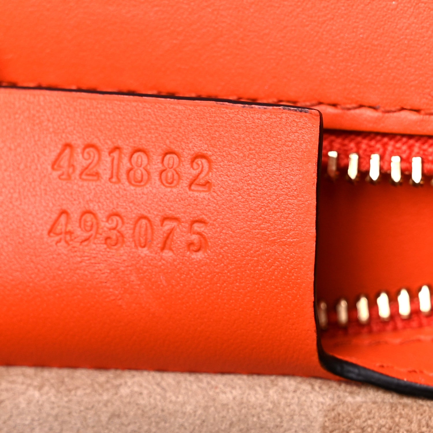Gucci Calfskin Small Sylvie Shoulder Bag Orange 7 of 12