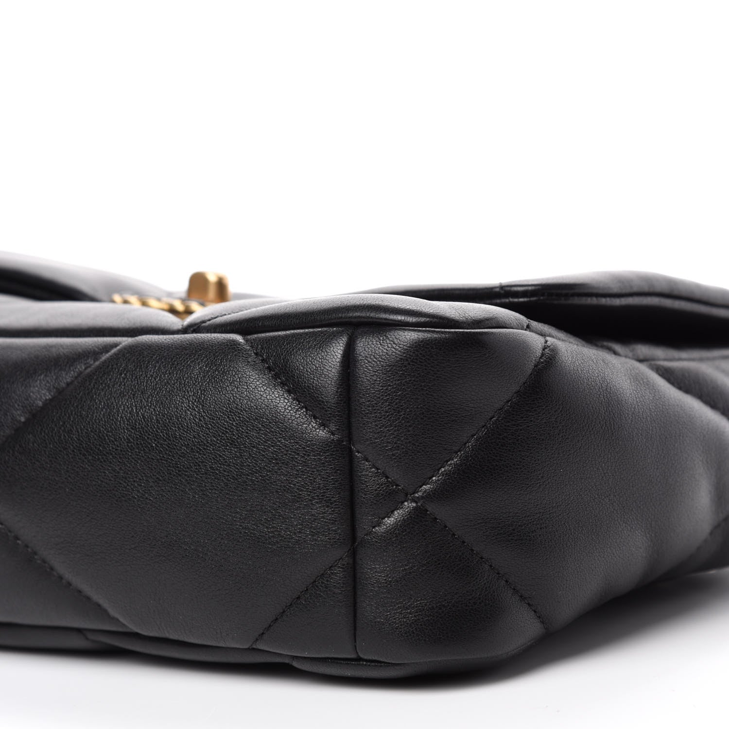 Chanel Lambskin Quilted Medium 19 Flap Black 7 of 10
