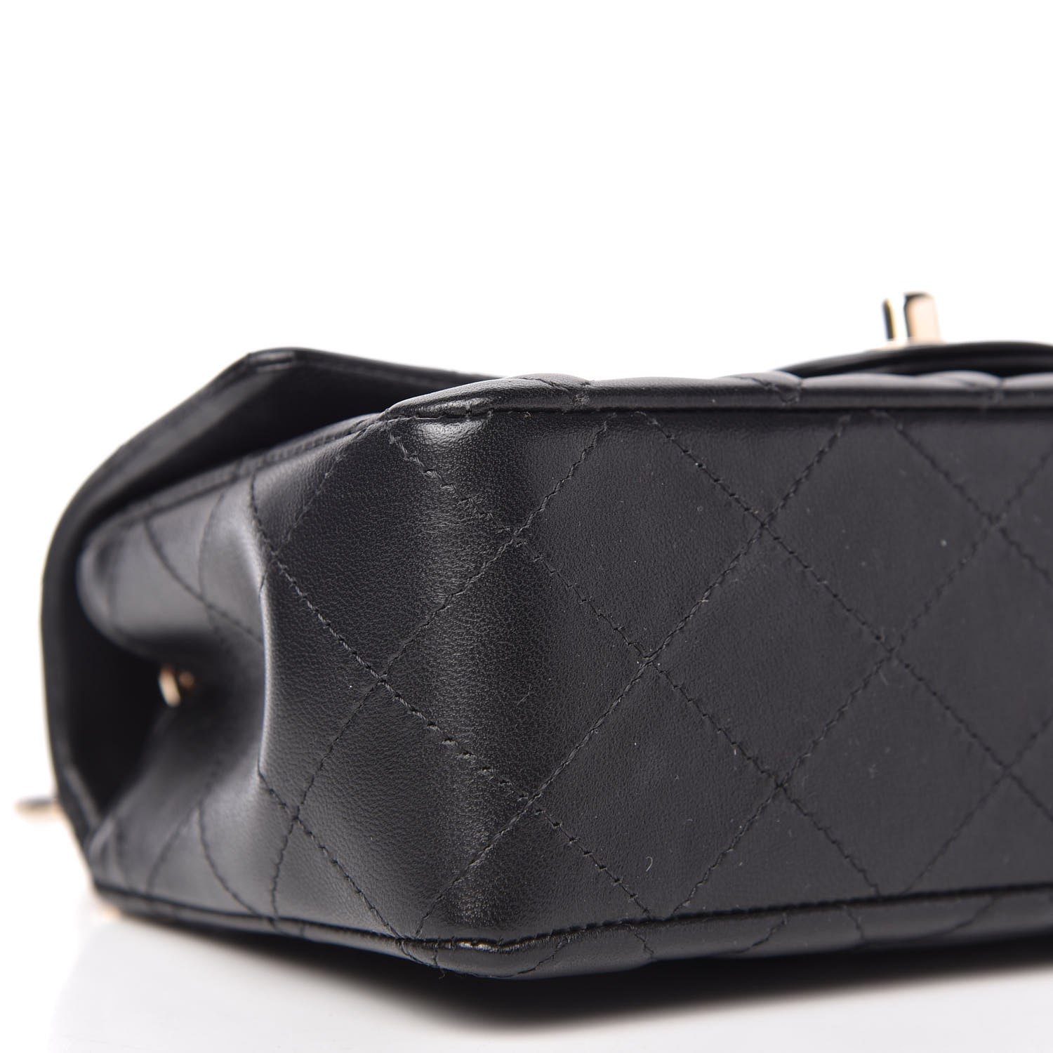Chanel Lambskin Quilted Mini Coco Charms Rectangular Flap Black 6 of 10