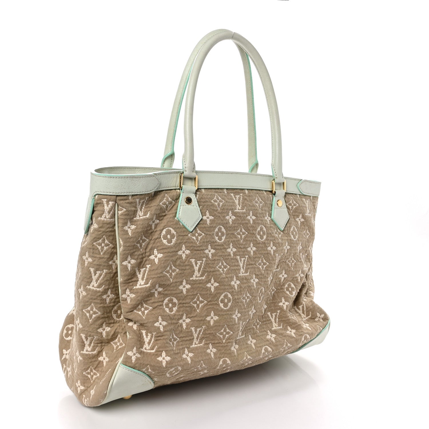 Louis Vuitton Monogram Sabbia Cabas GM Light Blue 3 of 11