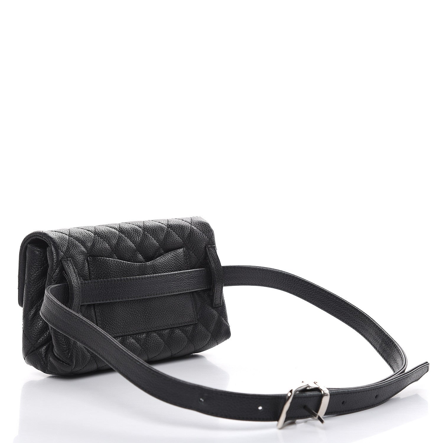 Chanel Grained Calfskin Quilted 2.55 Reissue Flap Belt Bag Clutch Black 3 of 13