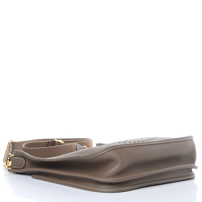 Hermes Taurillon Clemence Evelyne III PM Etoupe 4 of 11
