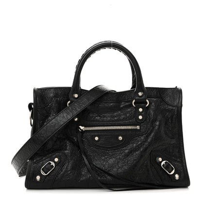 Balenciaga Agneau Arena Silver Hardware Small Le City Black 1 of 11