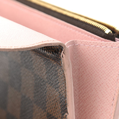 Louis Vuitton Damier Ebene Caissa Wallet Rose Ballerine 9 of 9