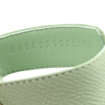 Hermes Epsom Oran Sandals 38.5 Vert Jade 9 of 10