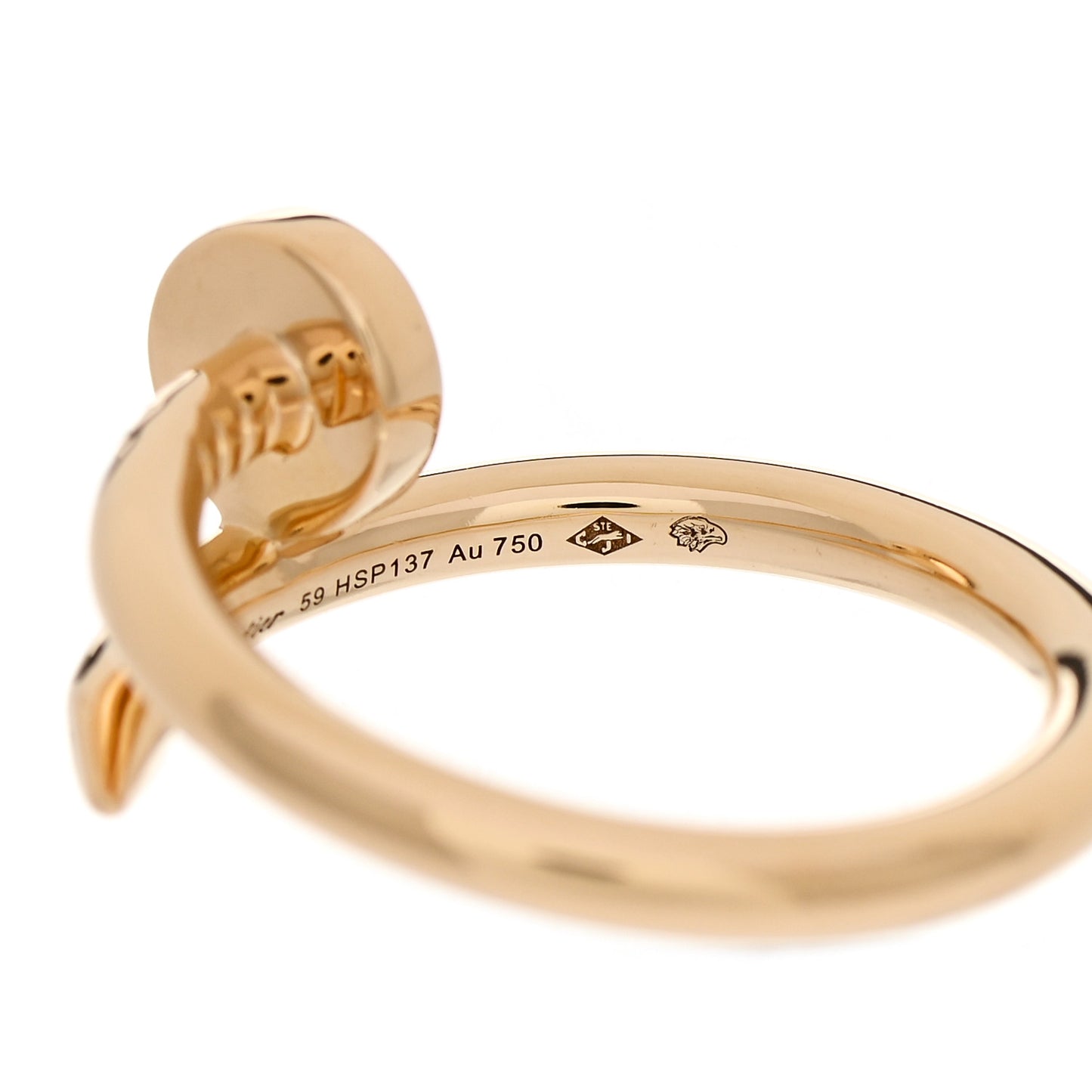 18K Yellow Gold Juste Un Clou Ring 59 8.75