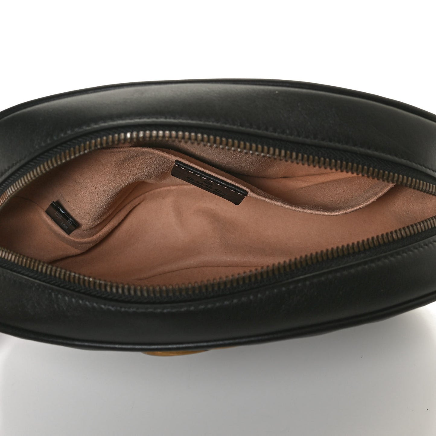 Calfskin Matelasse GG Marmont Belt Bag 75 30 Black