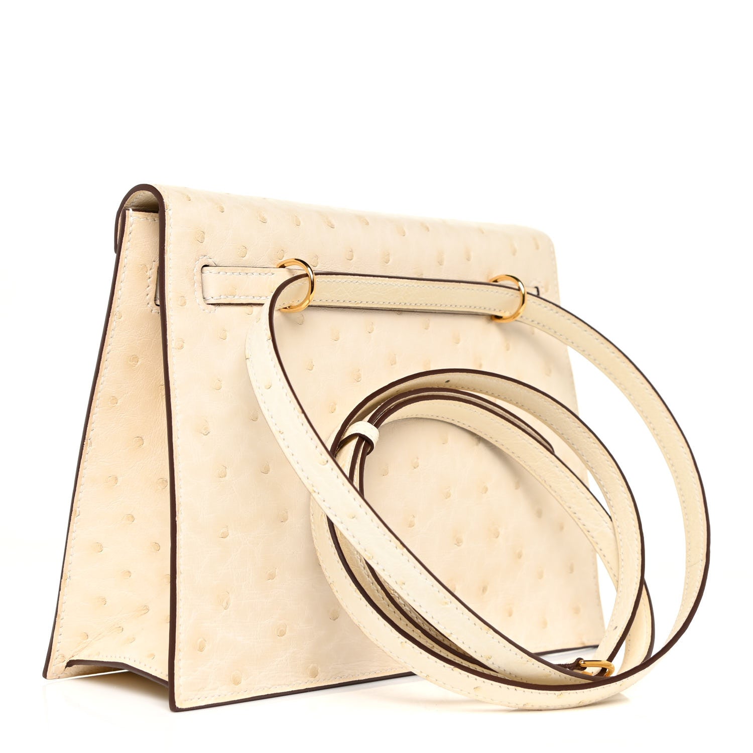 Hermes Ostrich Kelly Danse II Belt Bag Nata 3 of 13