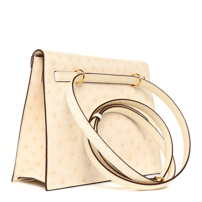 Hermes Ostrich Kelly Danse II Belt Bag Nata 3 of 13
