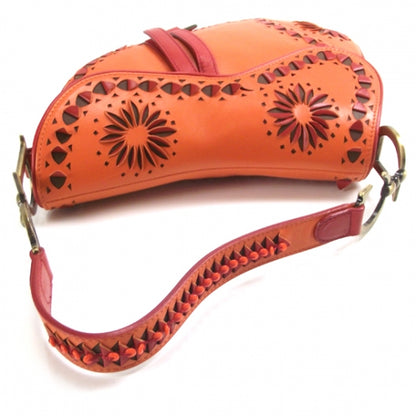 Christian Dior Leather Saddle Bag Orange LTD ED 5 of 10