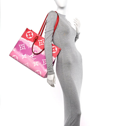 Louis Vuitton Monogram Escale Onthego GM Rouge 2 of 10