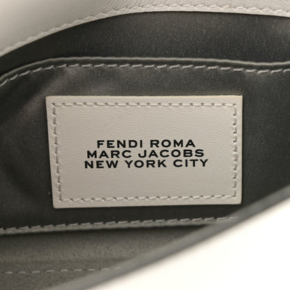 Fendi X MARC JACOBS Nappa Logo Phone Baguette White Black 6 of 10